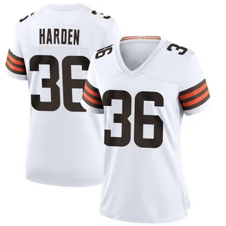 T.J. Harden Cleveland Browns Women's Game Nike Jersey - White