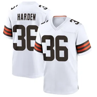T.J. Harden Cleveland Browns Youth Game Nike Jersey - White