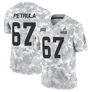 Youth Ben Petrula Cleveland Browns Youth Limited Arctic Camo 2024 Salute to Service Nike Jersey