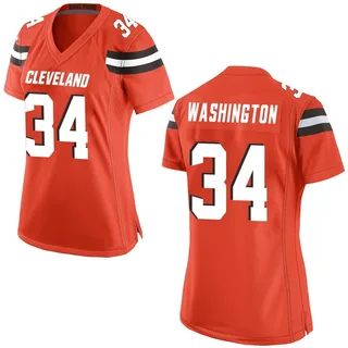 Zion Washington Cleveland Browns Women's Game Alternate Nike Jersey - Orange