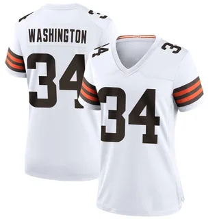 Zion Washington Cleveland Browns Women's Game Nike Jersey - White